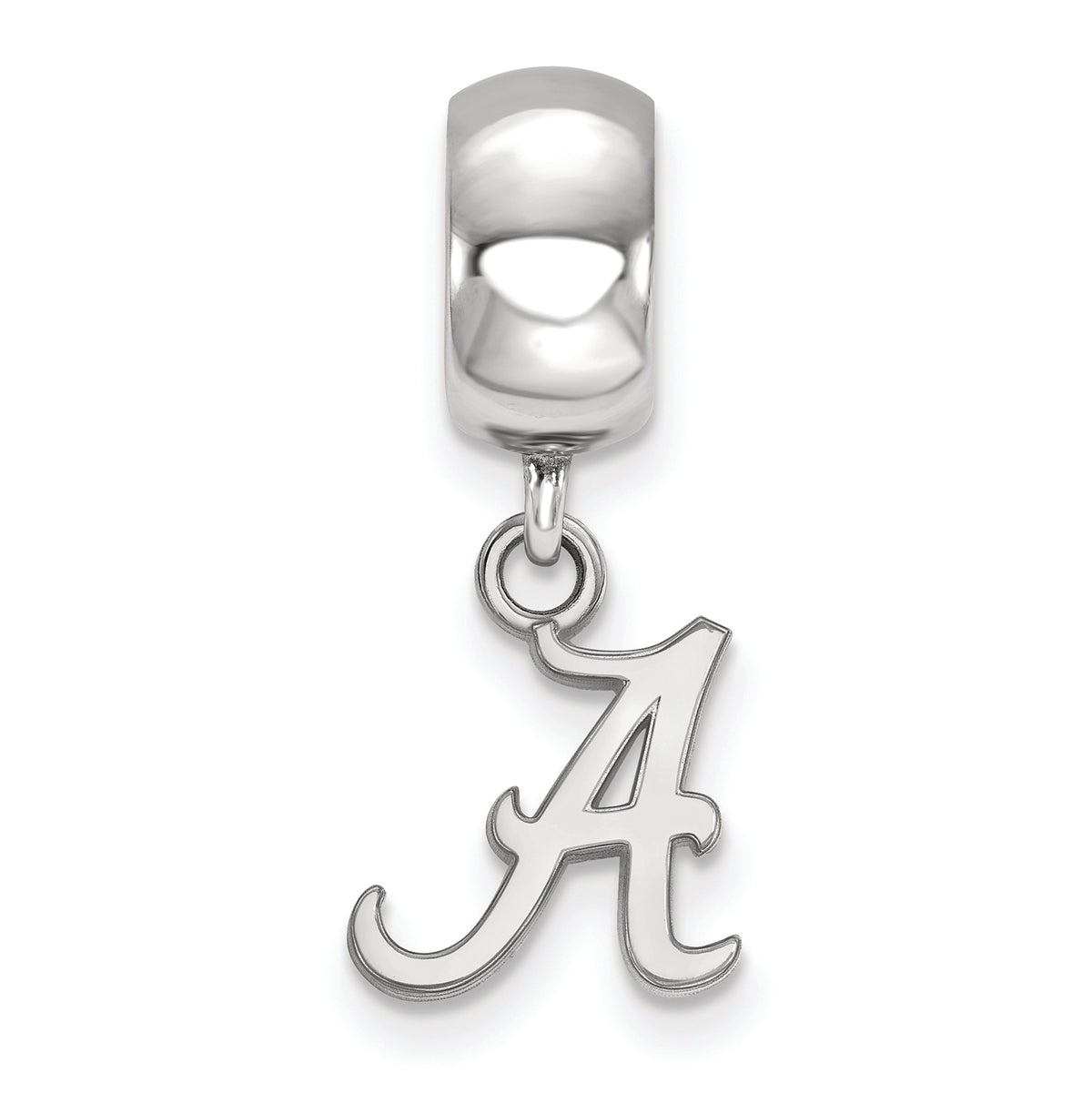 LogoArt Sterling Silver University Of Alabama Bead Charm Charm Xs Dangle Bead Charm