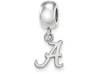 LogoArt Sterling Silver University Of Alabama Bead Charm Charm Xs Dangle Bead Charm