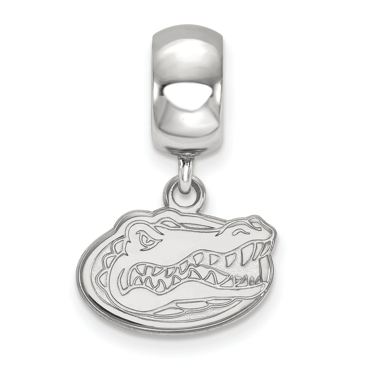 LogoArt Sterling Silver University Of Florida Bead Charm Charm Xs Dangle Bead Charm