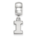 LogoArt Sterling Silver University Of Illinois Bead Charm Charm Xs Dangle Bead Charm