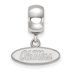 LogoArt Sterling Silver University Of Mississippi Bead Charm Charm Xs Dangle Bead Charm