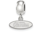 LogoArt Sterling Silver University Of Mississippi Bead Charm Charm Xs Dangle Bead Charm