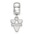 LogoArt Sterling Silver University Of Virginia Bead Charm Charm Xs Dangle Bead Charm