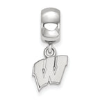LogoArt Sterling Silver University Of Wisconsin Bead Charm Charm Xs Dangle Bead Charm