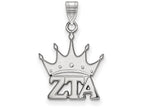 LogoArt Sterling Silver Zeta Tau Alpha Small Pendant Necklace