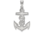 LogoArt Sterling Silver Alpha Sigma Tau Medium Pendant Necklace
