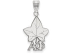 LogoArt Sterling Silver Alpha Phi Medium Pendant Necklace
