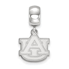LogoArt Sterling Silver Auburn University Bead Charm Charm Small Dangle Bead Charm