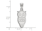 LogoArt Sterling Silver Chi Omega Medium Pendant Necklace