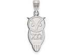 LogoArt Sterling Silver Chi Omega Medium Pendant Necklace