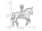 LogoArt Sterling Silver Delta Phi Epsilon Medium Pendant Necklace