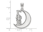 LogoArt Sterling Silver Gamma Phi Beta Medium Pendant Necklace