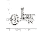 LogoArt Sterling Silver Kappa Kappa Gamma Medium Pendant Necklace
