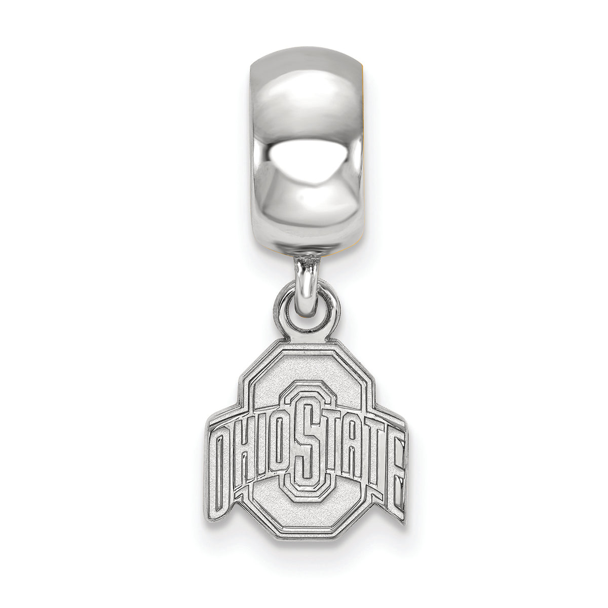 LogoArt Sterling Silver Ohio State University Bead Charm Charm Xs Dangle Bead Charm