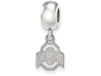 LogoArt Sterling Silver Ohio State University Bead Charm Charm Xs Dangle Bead Charm