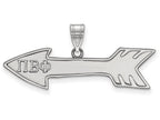 LogoArt Sterling Silver Pi Beta Phi Medium Pendant Necklace