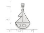 LogoArt Sterling Silver Sigma Sigma Sigma Medium Pendant Necklace