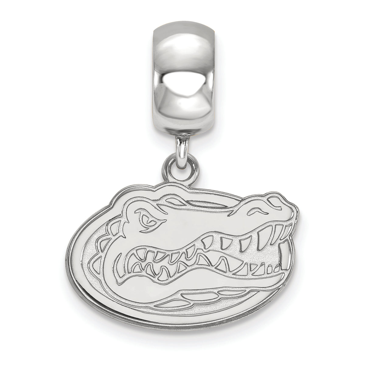 LogoArt Sterling Silver University Of Florida Bead Charm Charm Small Dangle Bead Charm