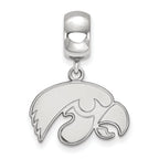 LogoArt Sterling Silver University Of Iowa Bead Charm Charm Small Dangle Bead Charm