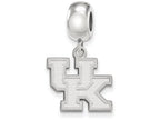 LogoArt Sterling Silver University Of Kentucky Bead Charm Charm Small Dangle Bead Charm