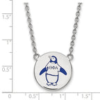 LogoArt Sterling Silver University Of North Dakota Large Enamel Pendant Necklace