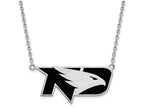 LogoArt Sterling Silver University Of North Dakota Large Enamel Pendant Necklace