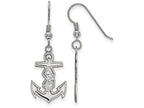 LogoArt Sterling Silver Alpha Sigma Tau Medium Dangle Earrings