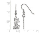 LogoArt Sterling Silver Alpha Xi Delta Medium Dangle Earrings