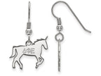 LogoArt Sterling Silver Delta Phi Epsilon Medium Dangle Earrings