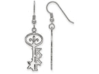 LogoArt Sterling Silver Kappa Kappa Gamma Medium Dangle Earrings