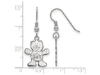 LogoArt Sterling Silver Sigma Delta Tau Medium Dangle Earrings