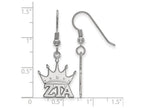 LogoArt Sterling Silver Zeta Tau Alpha Medium Dangle Earrings