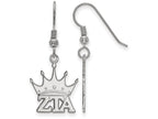 LogoArt Sterling Silver Zeta Tau Alpha Medium Dangle Earrings