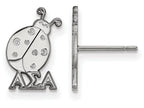 LogoArt Sterling Silver Alpha Sigma Alpha Extra Small Post Earrings