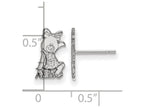 LogoArt Sterling Silver Alpha Xi Delta Extra Small Post Earrings