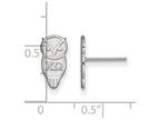LogoArt Sterling Silver Chi Omega Extra Small Post Earrings