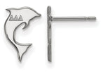 LogoArt Sterling Silver Delta Delta Delta Extra Small Post Earrings