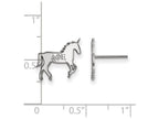 LogoArt Sterling Silver Delta Phi Epsilon Extra Small Post Earrings