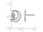 LogoArt Sterling Silver Gamma Phi Beta Extra Small Post Earrings