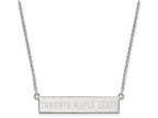 Logoart 925 Sterling Silver Toronto Maple Leafs Small Bar Necklace