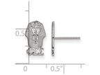 LogoArt Sterling Silver Phi Sigma Sigma Extra Small Post Earrings