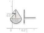 LogoArt Sterling Silver Sigma Sigma Sigma Extra Small Post Earrings