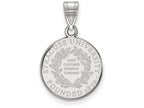 LogoArt Sterling Silver Syracuse University Medium Crest Pendant Necklace