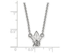 LogoArt Sterling Silver Alpha Phi Extra Small Pendant Necklace With 18 Inch