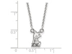 LogoArt Sterling Silver Alpha Xi Delta Extra Small Pendant Necklace With 18 Inch