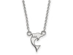LogoArt Sterling Silver Delta Delta Delta Extra Small Pendant Necklace With 18 Inch