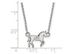 LogoArt Sterling Silver Delta Phi Epsilon Extra Small Pendant Necklace With 18 Inch