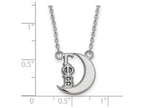 LogoArt Sterling Silver Gamma Phi Beta Extra Small Pendant Necklace With 18 Inch