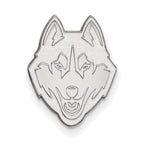 LogoArt Sterling Silver Michigan State University Medium Disc Pendant Necklace