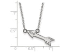 LogoArt Sterling Silver Pi Beta Phi Extra Small Pendant Necklace With 18 Inch